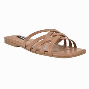 Nine West Halen Flat Slides - Brown - Ireland (WP0512764)